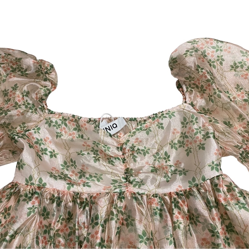 Uuniq Daisyland Long Sleeve Floral Mini Organza Dress - Picture 2 of 8